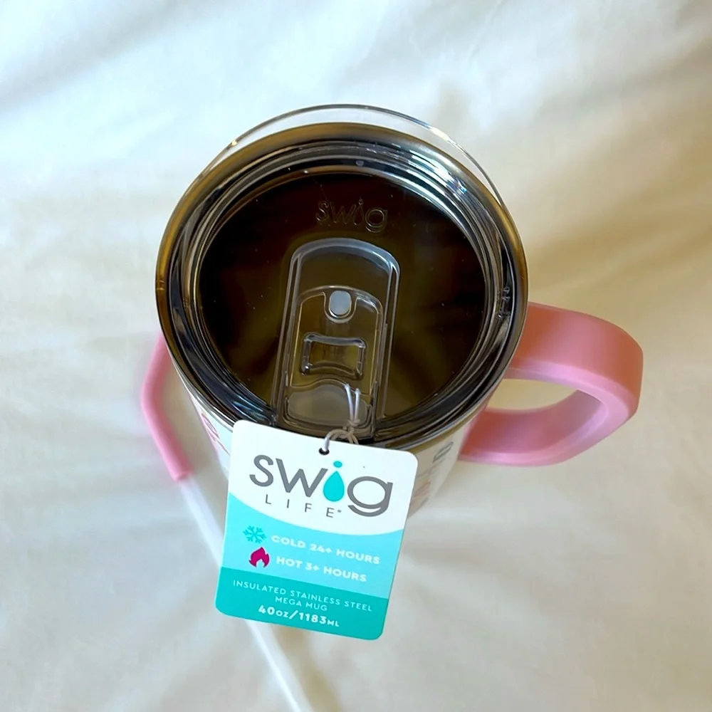 Swig Life 40oz Mega Mug, 40 oz Tumbler with Handle and Straw Cup Holder Friendly - Picture 5 of 13